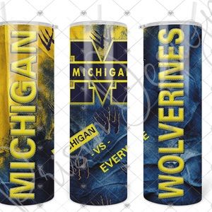 University of Michigan sublimation tumbler